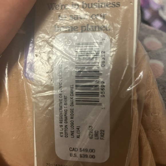 patagonia regenerative organic cotton graphic tee dark camel - Picture 5 of 5